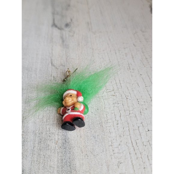 Vintage Mini Santa Claus troll doll ornament Xmas - Picture 2 of 5